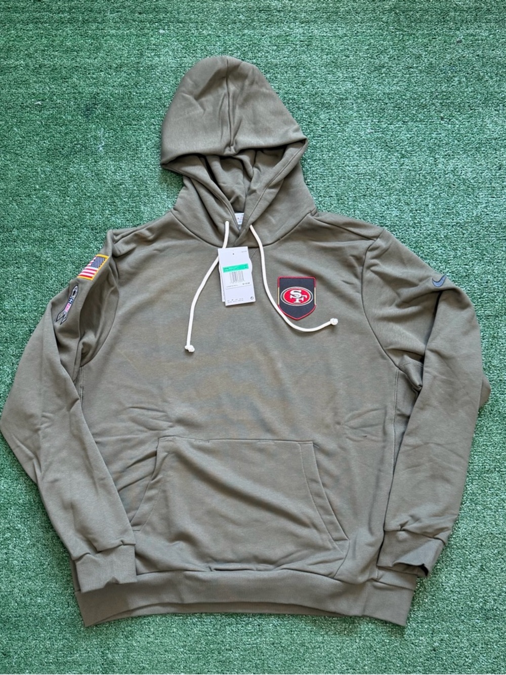 Nike San Francisco 49ers 2025 Salute to Service Hoodie Authentic Size XL